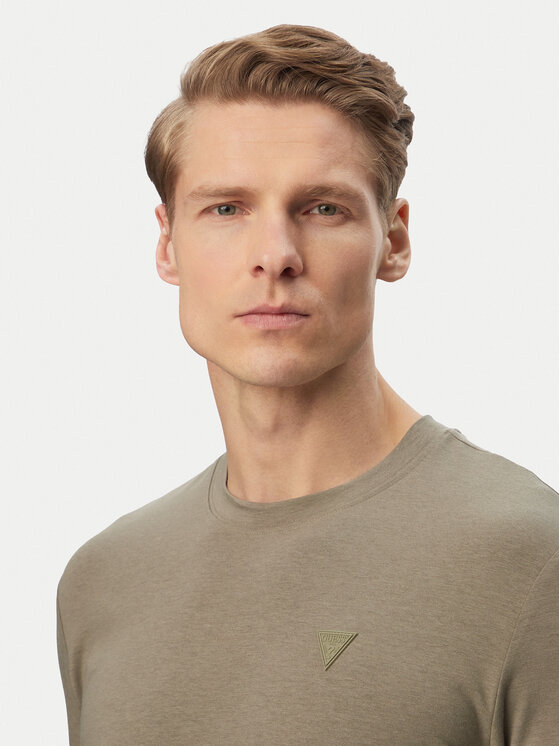 Guess Guess Тишърт Z2YI12 JR06K Каки Regular Fit
