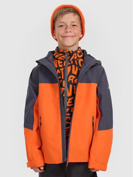 4F 4F Giacca di transizione 4FJRAW25TTJAM1014-70S Arancione Regular Fit