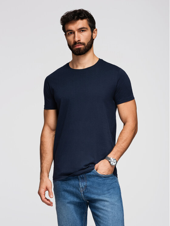Ombre Ombre Komplet t-shirtów OM-TSBS-0268 Kolorowy Regular Fit