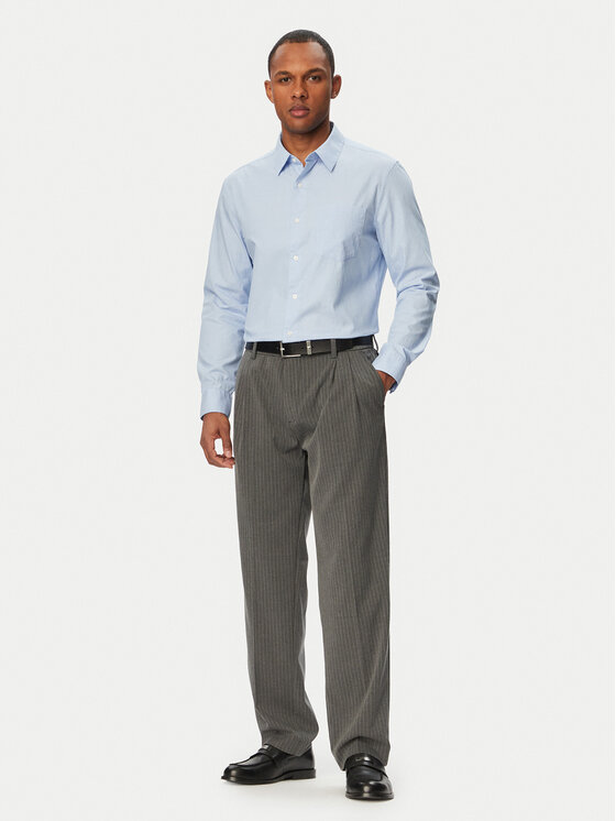 Calvin Klein Calvin Klein Риза LV04LG127G Светлосин Classic Fit