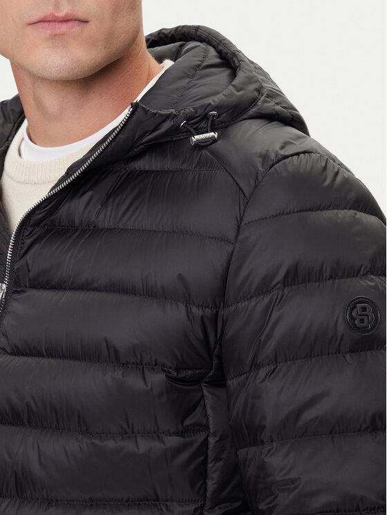 BOSS BOSS Пухено яке H-Dimeo 50540450 Черен Regular Fit