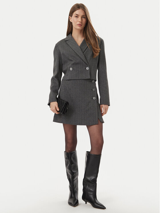 Guess Guess Spódnica mini W6BD21 K6218 Szary Regular Fit