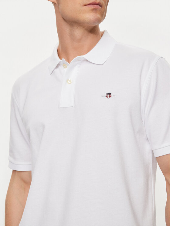 Gant Gant Poloshirt Shield 2210 Weiß Regular Fit