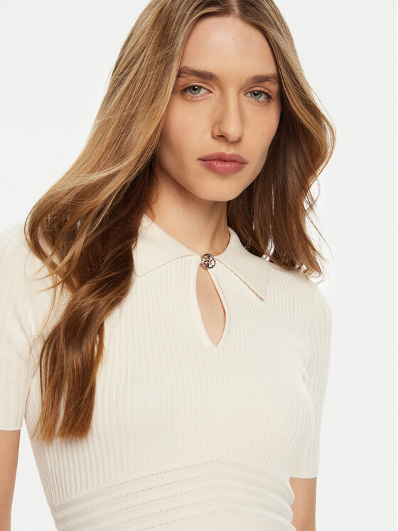 Guess Guess Pullover W5RR10 Z2Y72 Écru Regular Fit