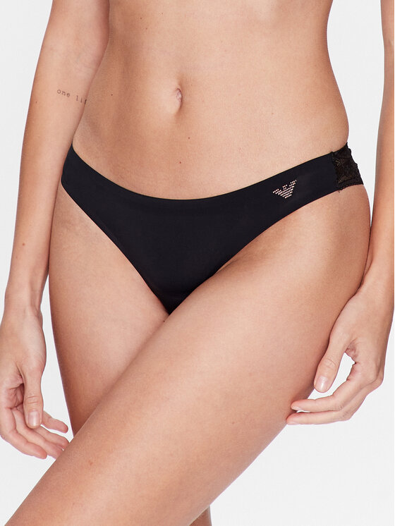 Emporio Armani Underwear Brazīļu stila biksītes 162948 3R384 00020 Melns