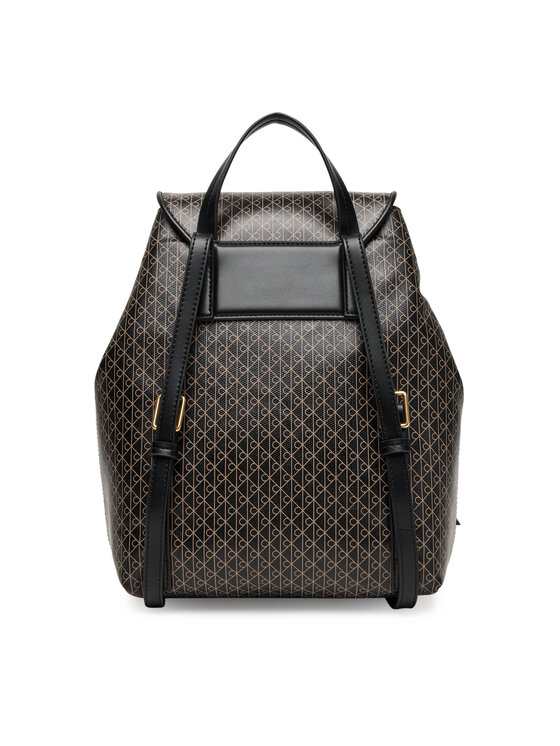 Calvin Klein Calvin Klein Plecak Emblem Aop Flap Backpack LV04F3271G Czarny