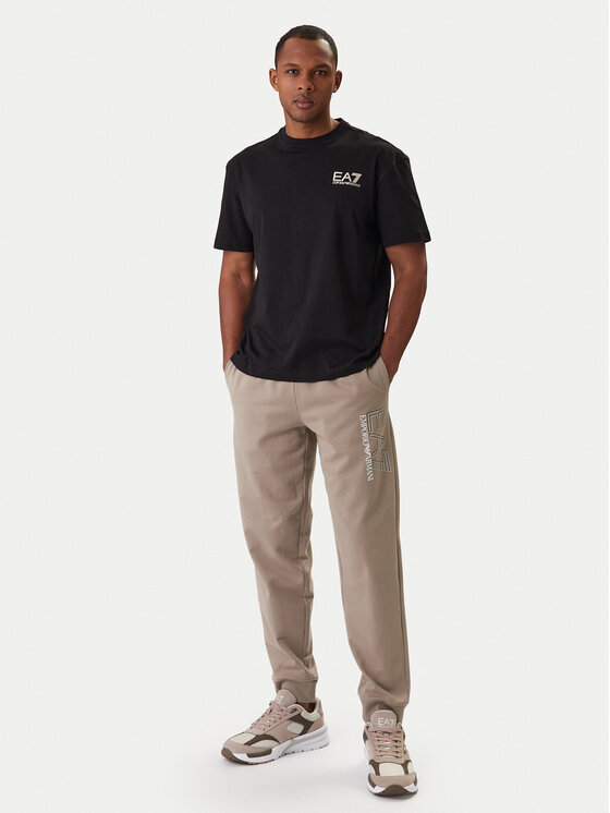 EA7 Emporio Armani EA7 Emporio Armani Tričko 7M001402 AF22264 UC001 Čierna Regular Fit