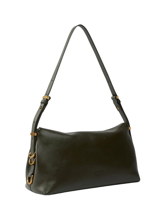 PINKO PINKO Torba SADDLE HORIZONTAL CLASSIC VITE Szary