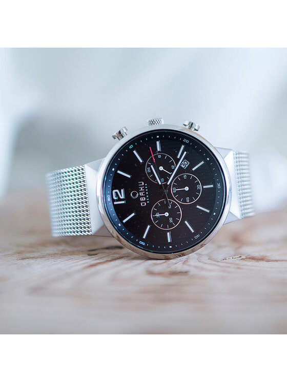 Obaku Obaku Zegarek V180GCCBMC Srebrny