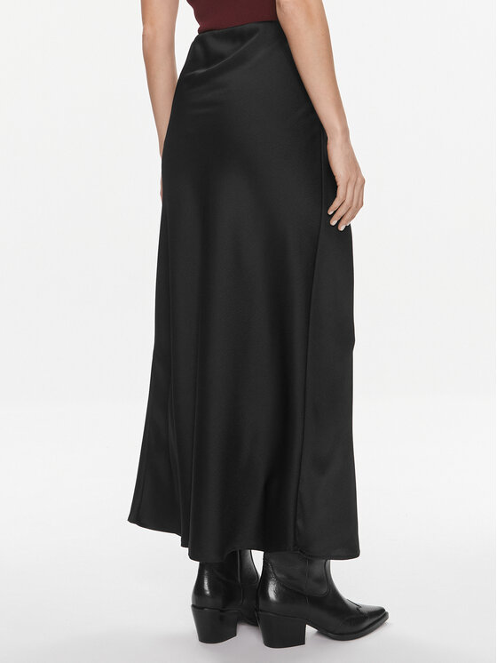 Vila Vila Midi krilo Tyla 14096849 Črna Regular Fit