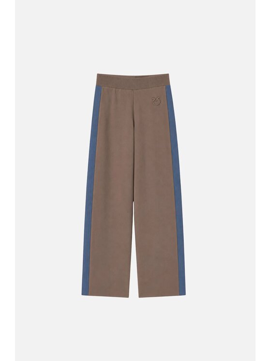 PINKO PINKO Spodnie dresowe Essen Pantalone Brązowy Wide Leg