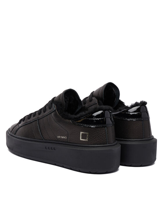 D.A.T.E. D.A.T.E. Sneakersy Hill Low Fur Platform W431-HPF-MN Čierna