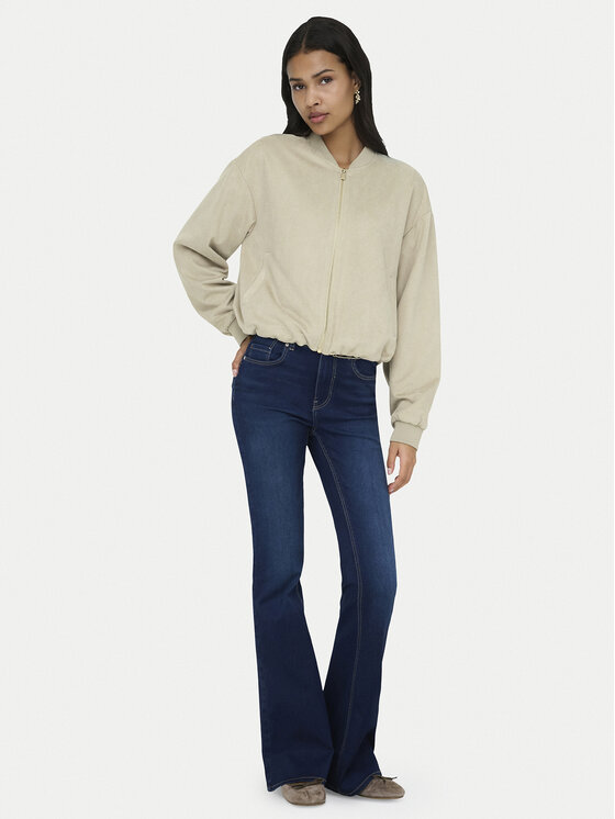 ONLY ONLY Bomber stila jaka Mavi 15364101 Bēšs Regular Fit