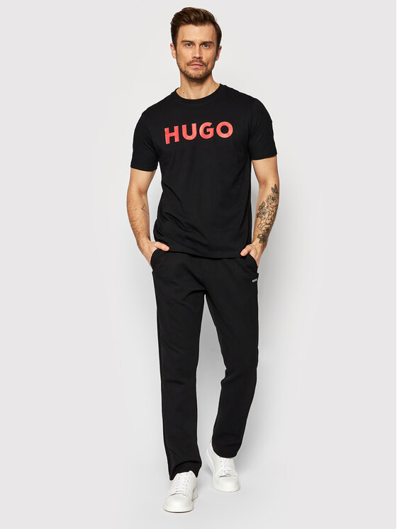 HUGO Hugo T-särk Dulivio 50467556 Must Regular Fit