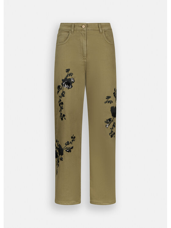 Liu Jo Liu Jo Pantaloni di tessuto UF5245T012AM9767 Verde Regular Fit