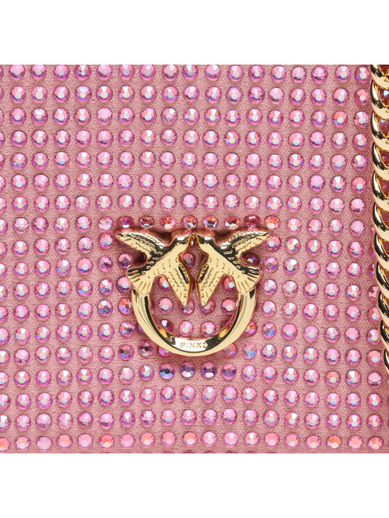 PINKO Pinko Kabelka Box Clutch AI 23-24 PLTT 101514 A159 Růžová