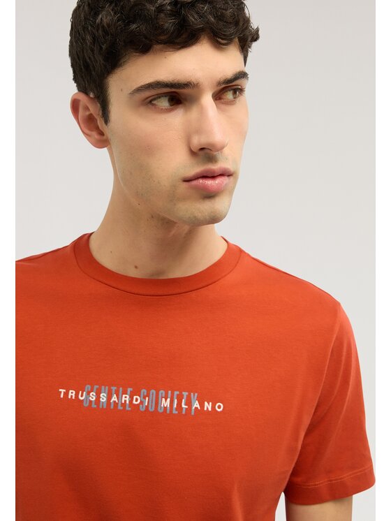 Trussardi Trussardi T-Shirt G0558000126N026 Czerwony Regular Fit