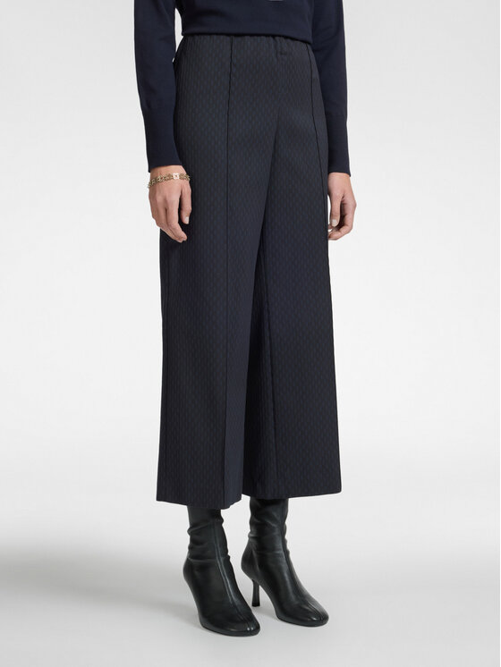 Elena Mirò Elena Mirò Pantaloni di tessuto P154P000346N002 Blu Cropp Fit