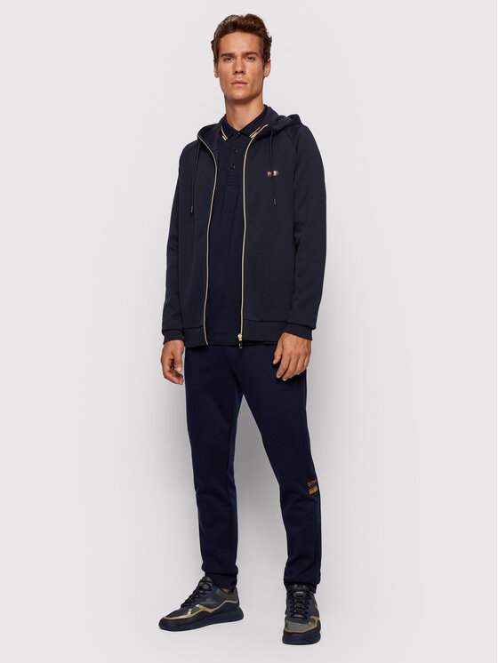 BOSS Boss Majica dugih rukava Shaggy 1 50434923 Tamnoplava Regular Fit