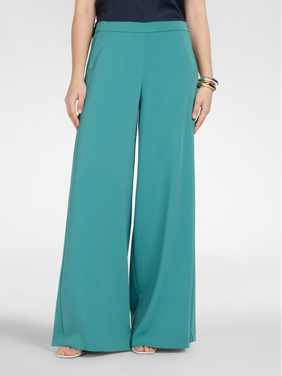 Elena Mirò Elena Mirò Pantaloni di tessuto P194P000441N065 Turchese A-Line Fit