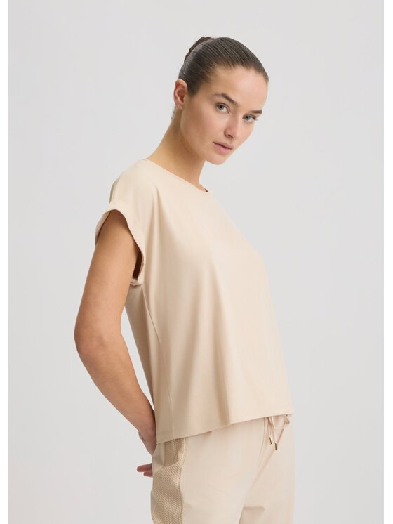 Liu Jo Liu Jo T-Shirt TA5181JS003M9181 Brązowy Regular Fit