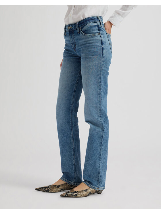 Lee Lee Jeansy LONDON Niebieski Straight Leg