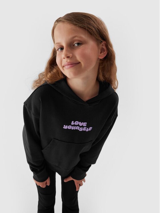 4F 4F Felpa 4FJAW23TSWSF645 Nero Regular Fit