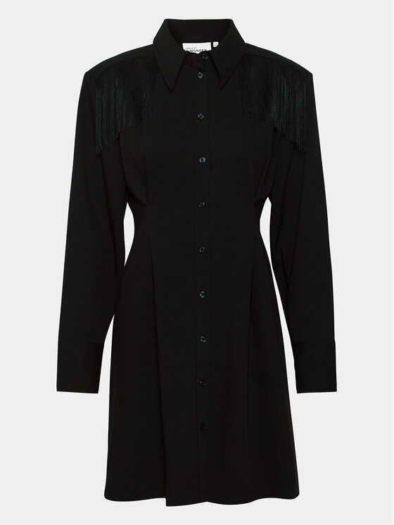 Karen by Simonsen Karen by Simonsen Rochie tip cămașă Mae 10104797 Negru Regular Fit