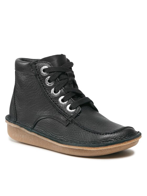 Clarks Clarks Kotníková obuv Funny Cedar 261738844 Černá