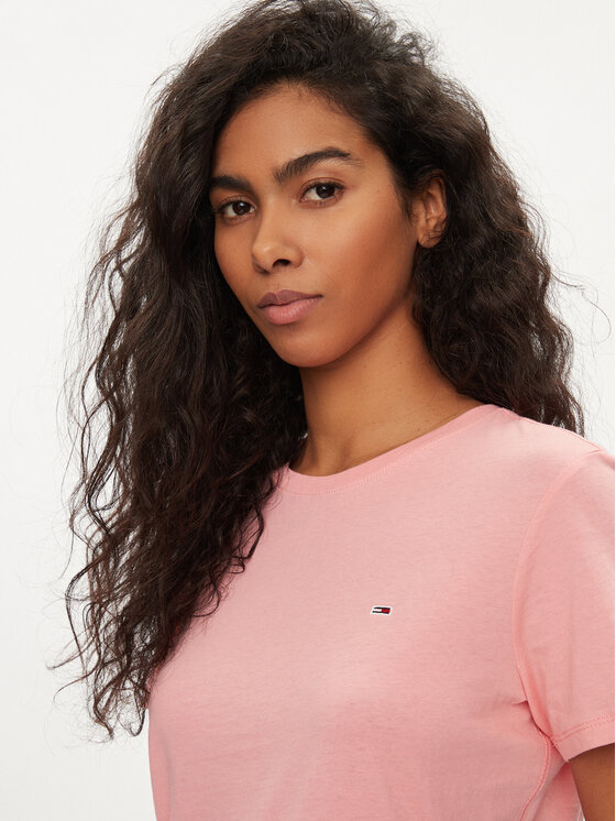 Tommy Jeans Tommy Jeans T-Shirt DW0DW14616 Rosa Regular Fit