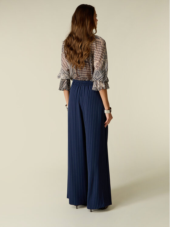 Oltre Oltre Pantaloni di tessuto P08LR009840N0Z4 Blu Baggy Fit