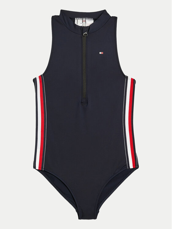 Dětské Jednodílné plavky Tommy Hilfiger, Velikost:12/14Y, Barva: Tmavomodrá, UG0UG00728