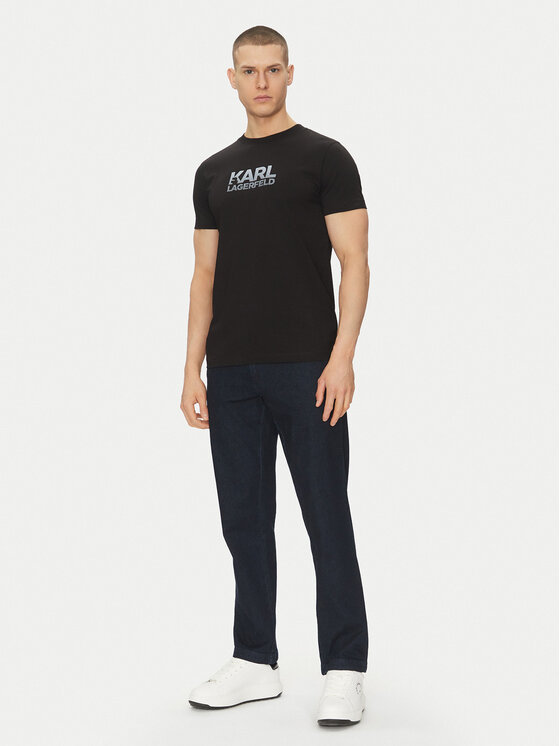 KARL LAGERFELD KARL LAGERFELD T-shirt 755064 552241 Crna Regular Fit