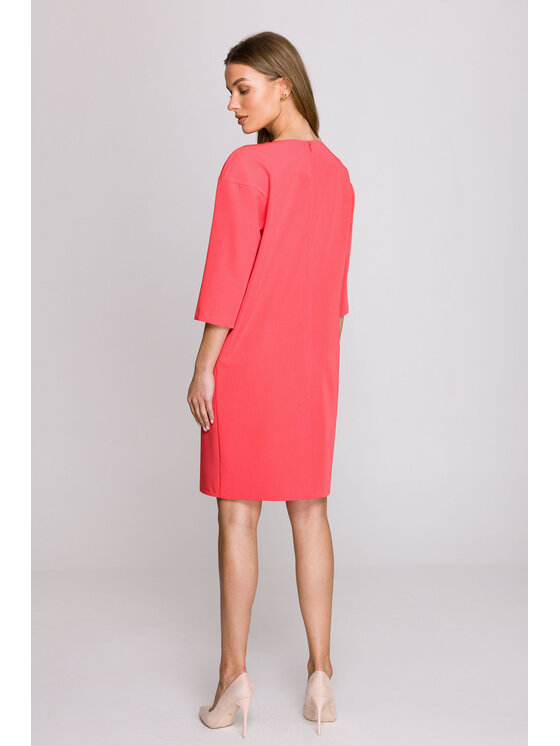 Stylove Stylove Sukienka wieczorowa S394 Pomarańczowy Premium Fit
