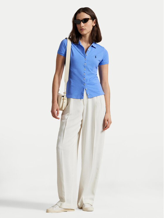 Polo Ralph Lauren Polo Ralph Lauren Поло 211939272005 Голубий Slim Fit