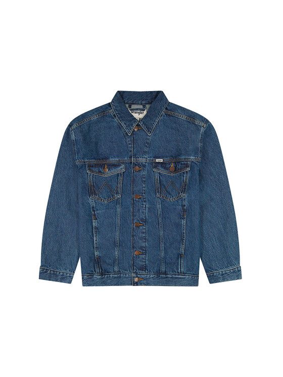 Wrangler Wrangler Giacca di jeans DENIM JACKET Blu Regular Fit