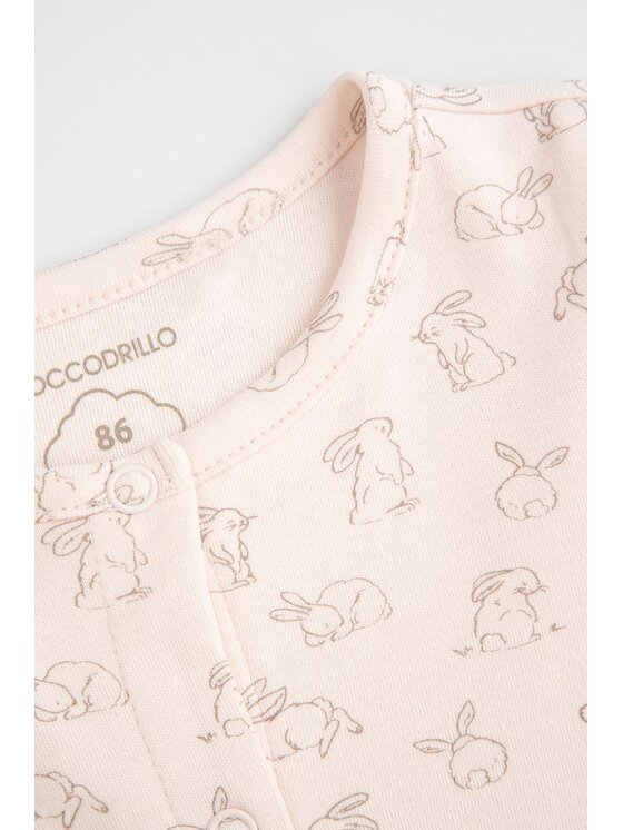 Coccodrillo Coccodrillo Pajac WC6404202PJS-033 Różowy Regular Fit