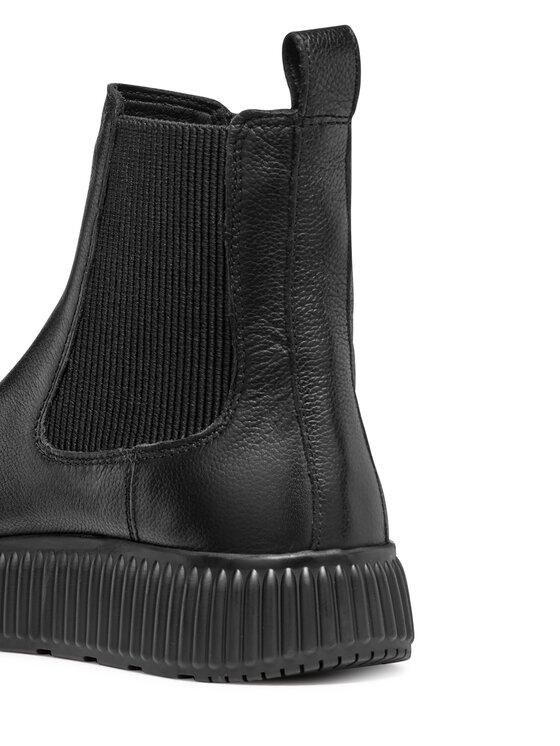 Geox Geox Kotníková obuv s elastickým prvkem D Graisy D46XFB 00046 C9999 Černá