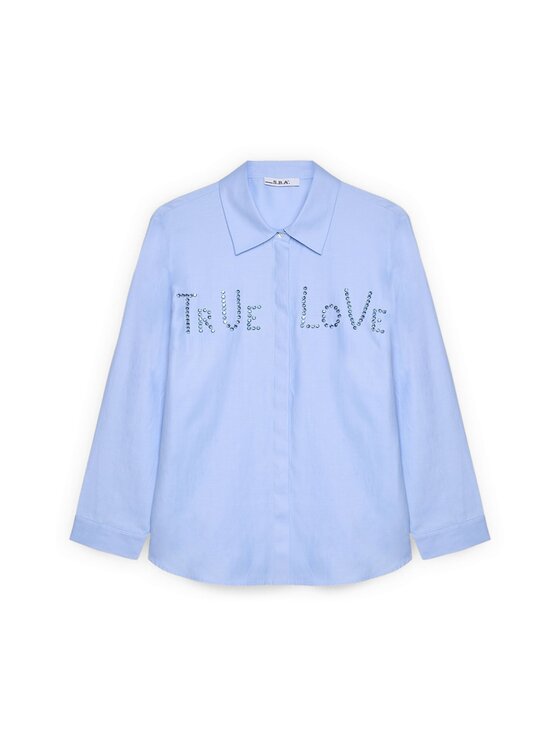 Fiorella Rubino Fiorella Rubino Koszula 5082T001493N004 Turkusowy Regular Fit