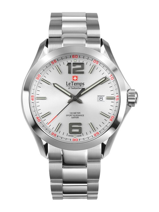 Le Temps Le Temps Zegarek LT1040.07BS01 Srebrny