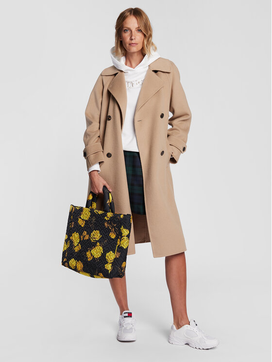 Tommy Hilfiger Tommy Hilfiger Torbica Flow Tote Floral AW0AW14380 Crna