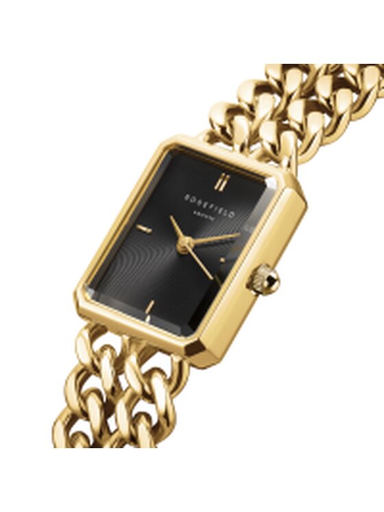 Rosefield Rosefield Zegarek Double Chain Studio Czarny