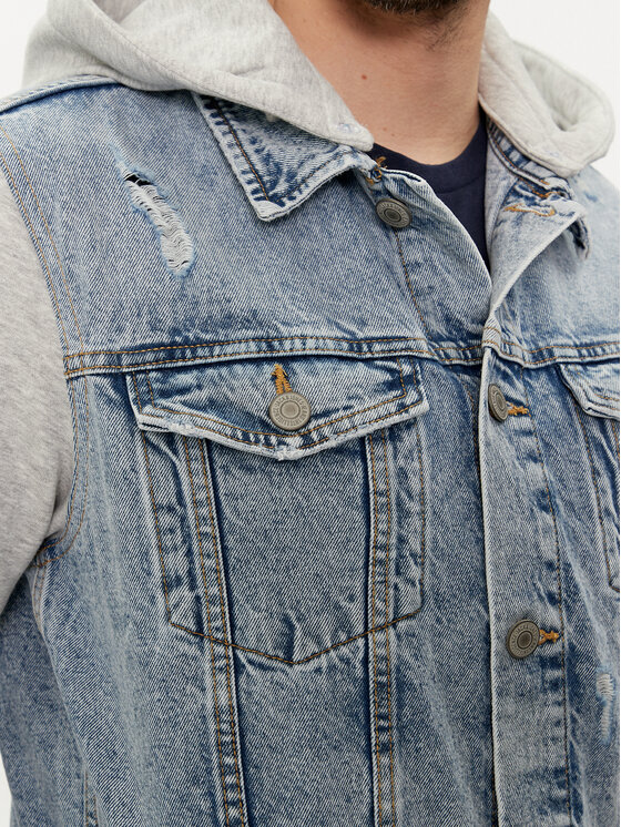 Jack&Jones Jack&Jones Džínsová bunda Jean 12249233 Modrá Regular Fit