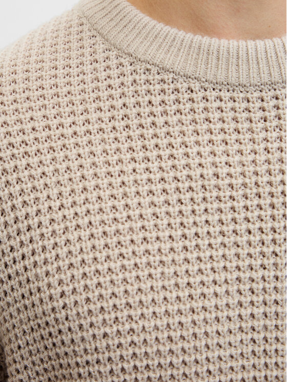 Jack & Jones Jack & Jones Svetr Global 12287594 Béžová Regular Fit
