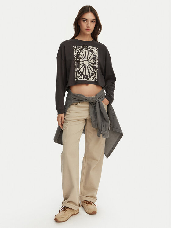 Billabong Billabong Blūze Trip Around EBJZT00491 Pelēks Cropped Fit