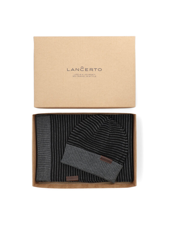 Lancerto Lancerto Zestaw szalik i czapka ZE073222000005 Szary