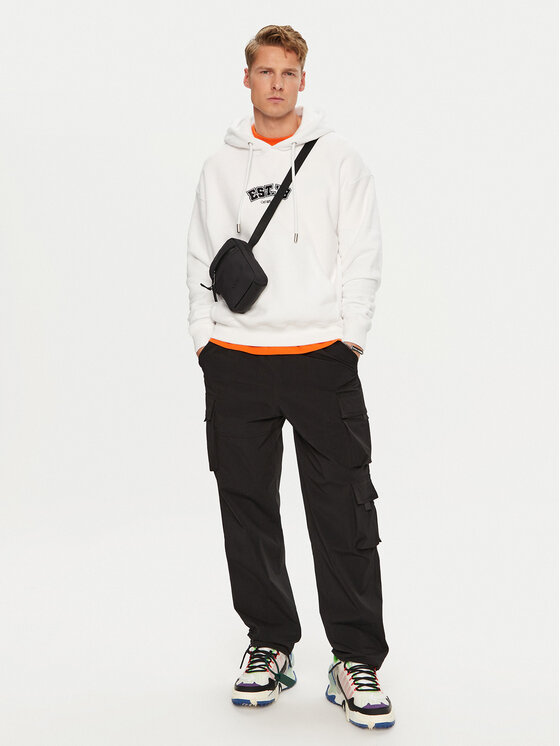 Off-White Off-White Bluza OMBB085G23FLE0150110 Biały Regular Fit