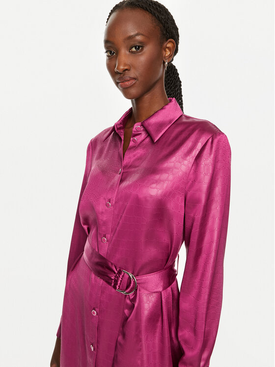 Liu Jo Liu Jo Rochie tip cămașă WF4375 T2822 Roz Regular Fit