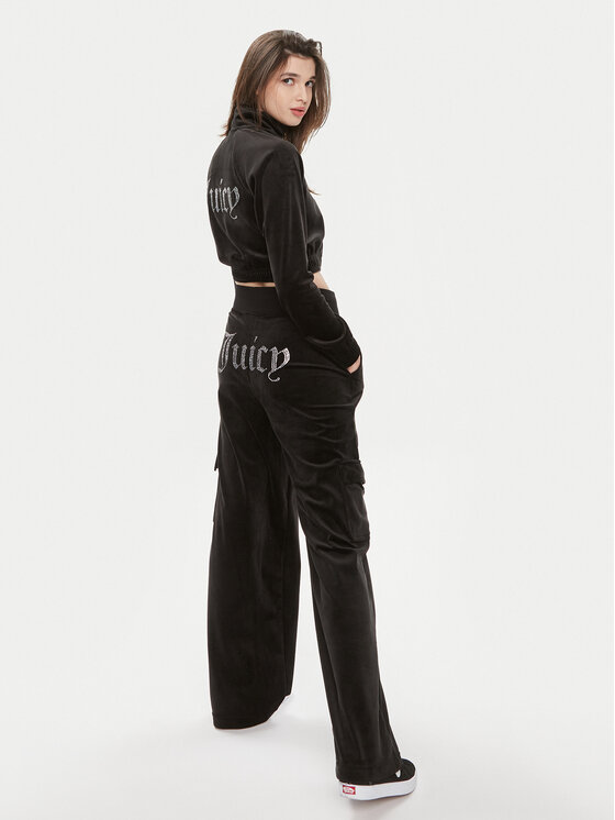 Juicy Couture Juicy Couture Світшот Tasha JCWCT24306 Чорний Slim Fit
