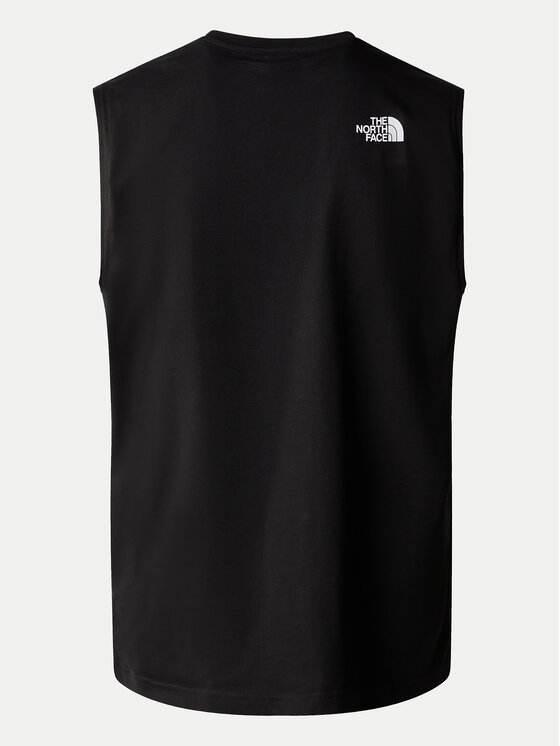 The North Face The North Face Majica brez rokavov Easy NF0A87R2 Črna Regular Fit